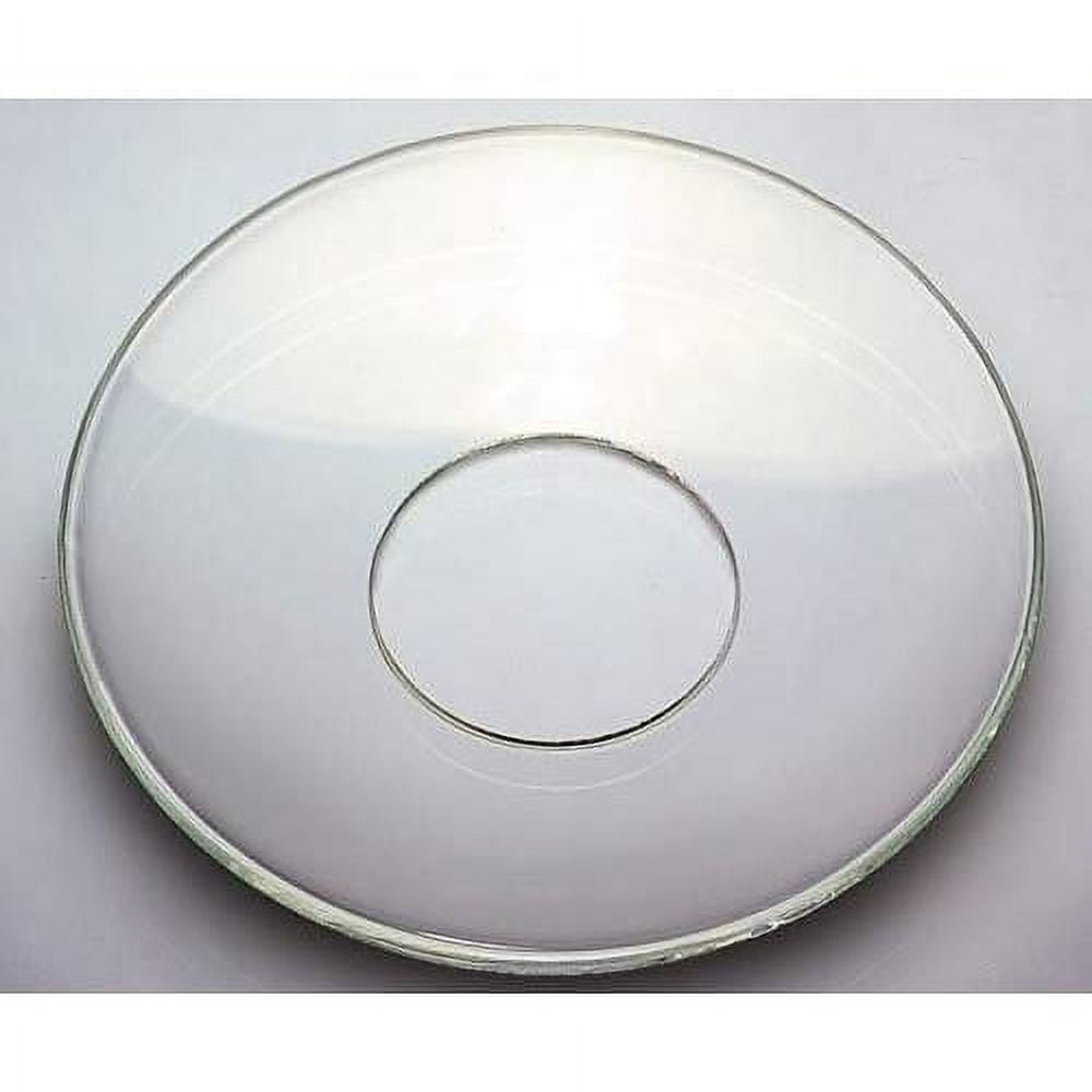 Cape Candle Clear Plain Glass s Large Round Candlestick Ring Holder