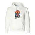 thumbnail image 1 of Cape Cod 2025 Retro Sun Lighthouse Massachusetts Trip Graphic Pullover Hoodie, up to size 5XL, 1 of 3