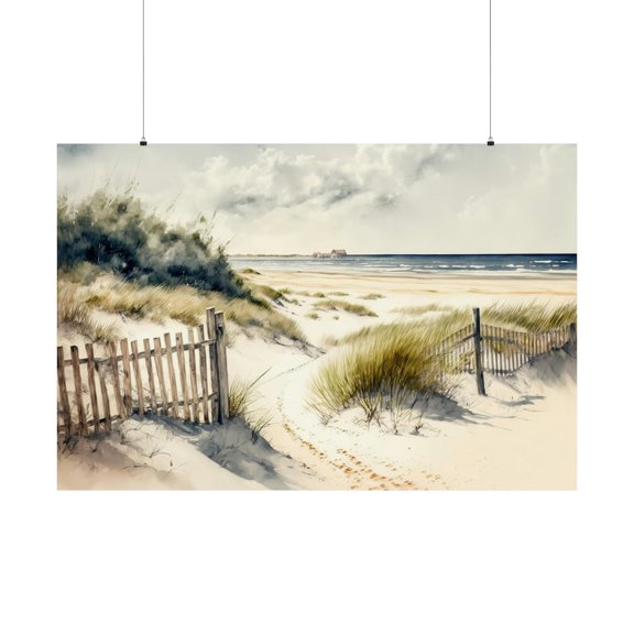 Cape Cod Beach, Coastal Landscape Matte Poster