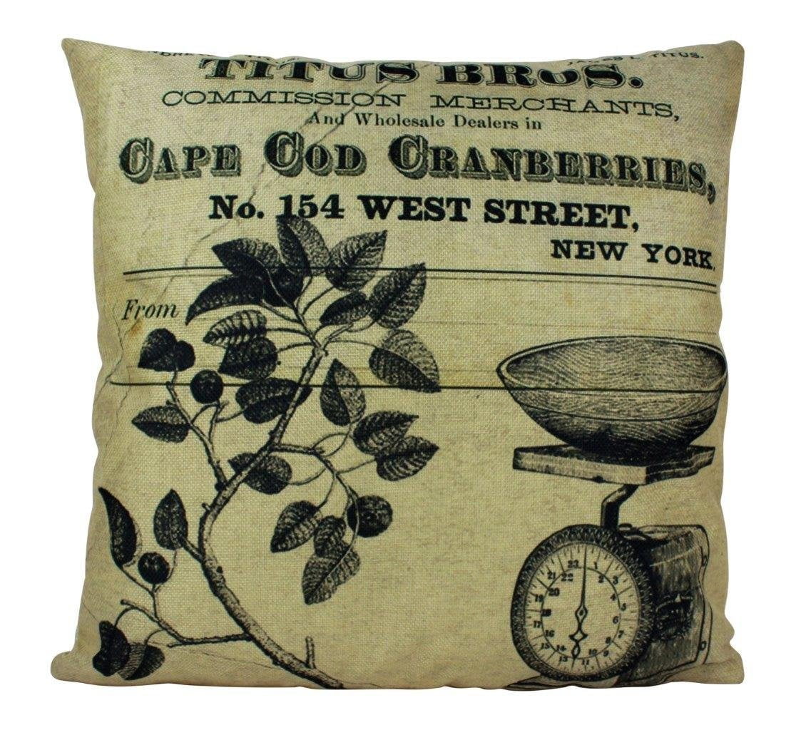 Cape Cod Cape Cod Home Decor Cranberries Pillow Cover Vintage Farmhouse Decor Home Decor Throw Pillow Room Decor Gift Walmart
