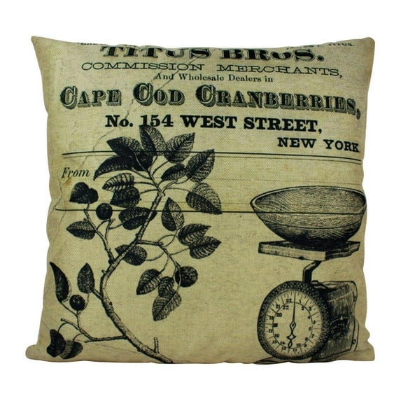 Cape Cod | Cape Cod Home Decor | Cranberries | Pillow Cover | Vintage | Farmhouse Decor | Home Decor | Throw Pillow | Room Decor | Gift