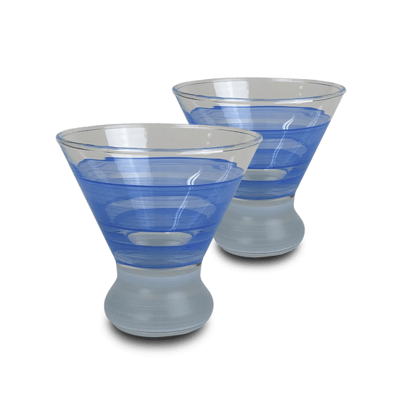 Cape Cod Cottage Blue Cosmopolitan Set/2