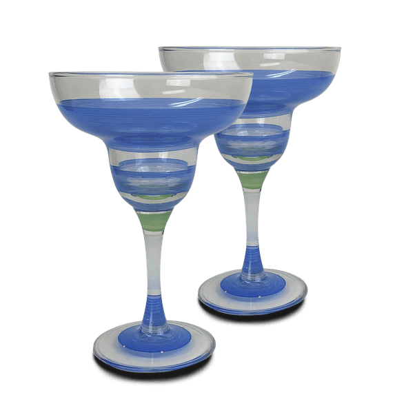 Cape Cod Cottage Blue Margarita Set/2