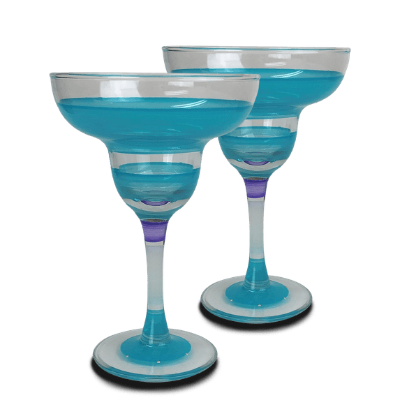 Cape Cod Cottage Turquoise Margarita Set/2