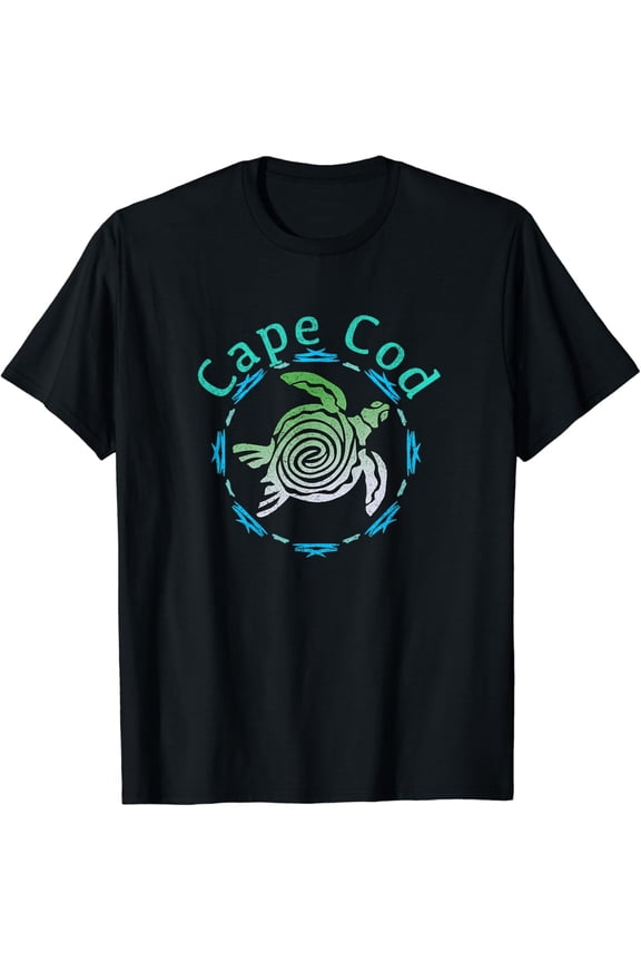 Cape Cod Design / Vintage Tribal Turtle Gift T-Shirt