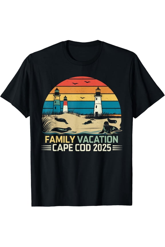 Cape Cod Family Vacation Lighthouse T-Shirt