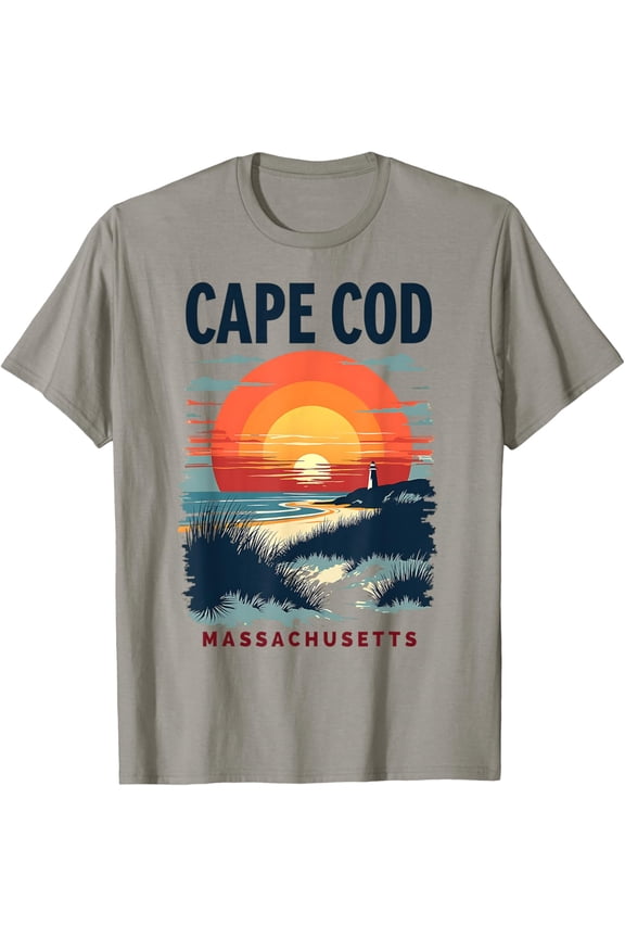 Cape Cod Lighthouse Sunset Summer T-Shirt