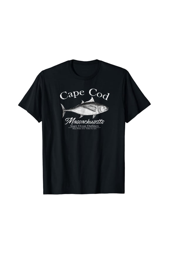 Cape Cod Massachusetts Fishing Tuna Fish T Shirt