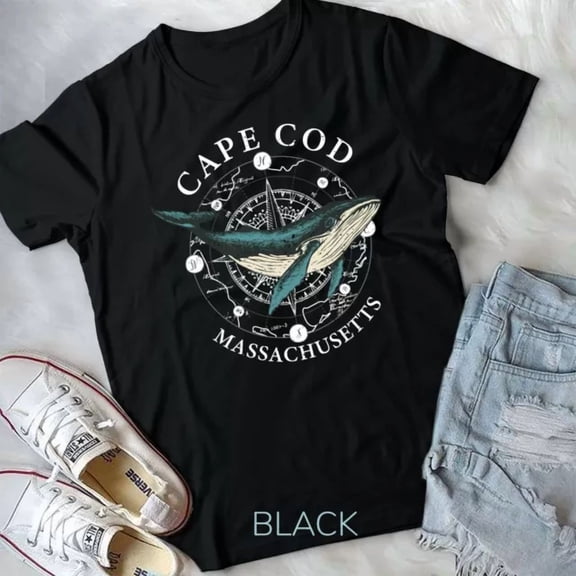 Cape Cod Massachusetts Humpback Whale Vintage Unisex T-Shirt