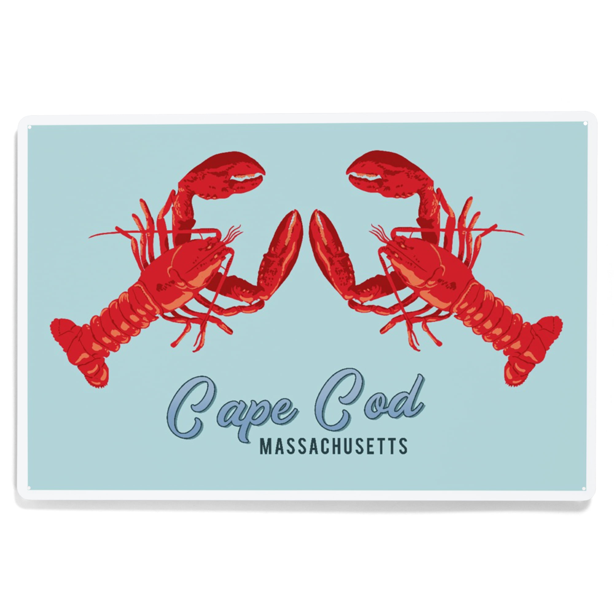 Cape Cod, Massachusetts, Lobsters (12x18 Aluminum Art, Indoor Outdoor ...