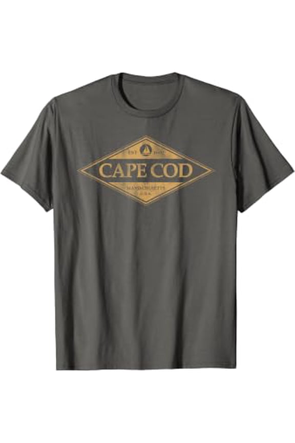 Cape Cod Massachusetts Retro Preppy Throwback Mens Womens T-Shirt