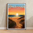 Cape Cod Massachusetts Wall Art Print, New England Beach Landscape And ...