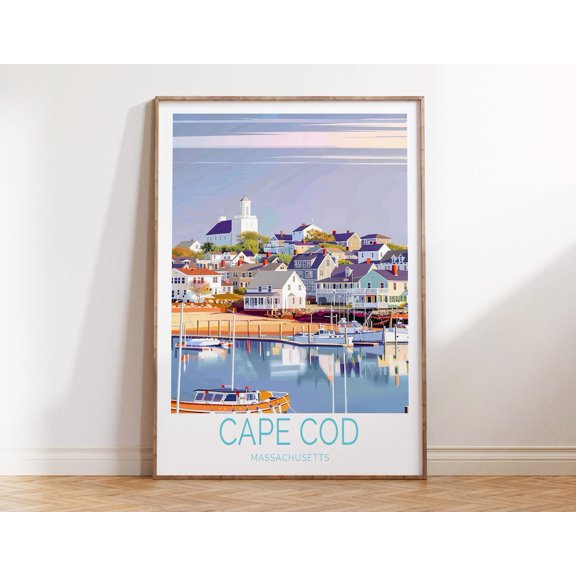 Cape Cod Massachusetts Wall Art Print, New England Coastal Decor