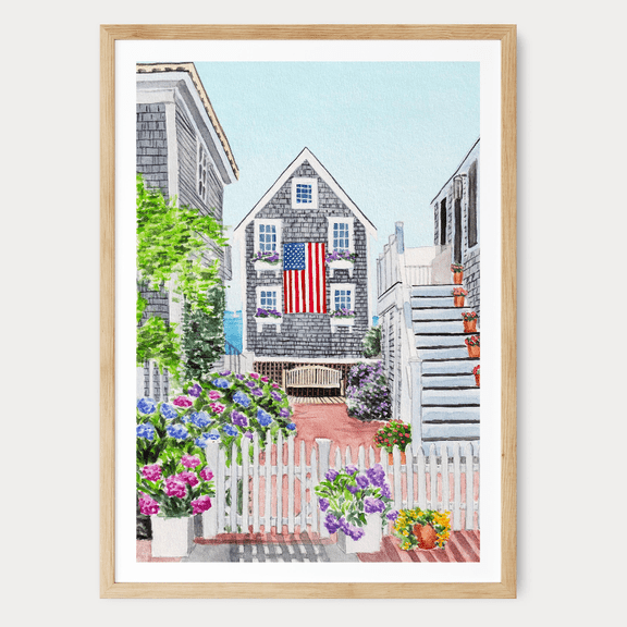 Cape Cod Massachusetts Watercolor Coastal Travel Poster, Beach House Wall Art, Poster Home Decor, Poster Only
