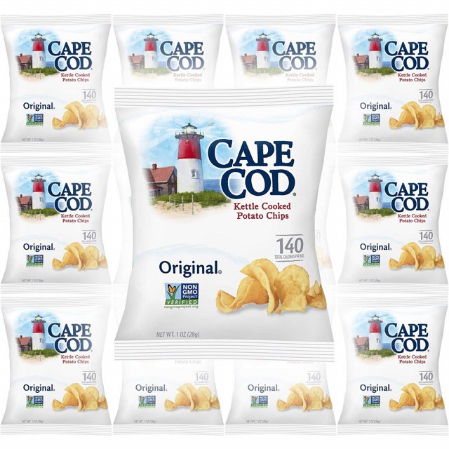 Cape Cod Original Kettle Cooked Potato Chips, GlutenFree 1oz Bag (Pack