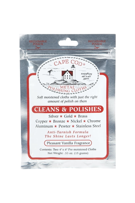 Cod Polish Cape Cod Pre-Moistened Metal Polishing Cloth - Single Pack