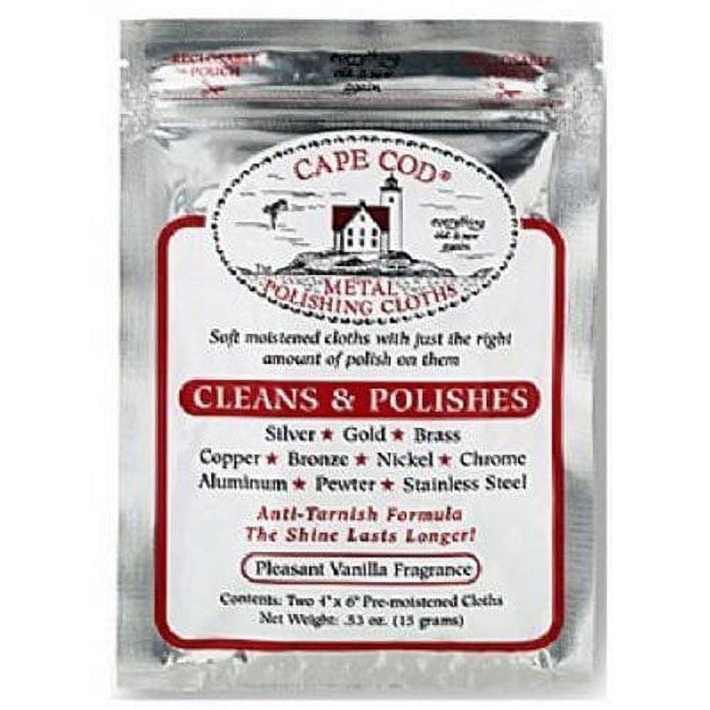 Cape Cod Polish Co 8821 4 X 6 In. Metal Polishing Cloths - 2 Pack& Pack Of  36 : : Health & Personal Care