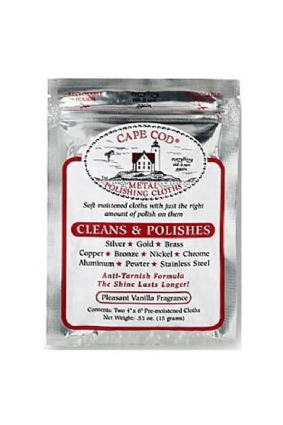 ing Cloths for Fine Metals | Jewelry Cleaner and Tarnish Remover | Silver Polishing to a Brilliant Shine | Foil Pack of (2) 4x6 Cloths