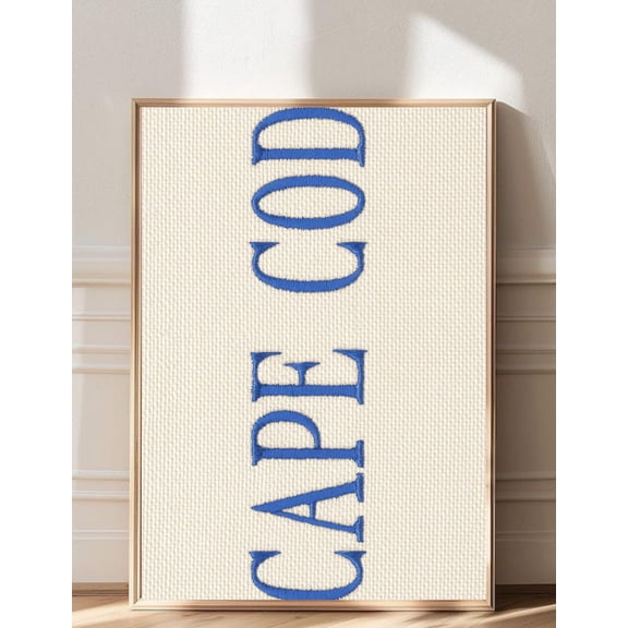 Cape Cod Poster Wall Art, Minimalist Cape Cod Coastal Aesthetic Dorm Wall Decor Preppy Apartment Decor, Trendy City Name Poster, Size 12x18 UNFFRAMED F03.1.7l3367