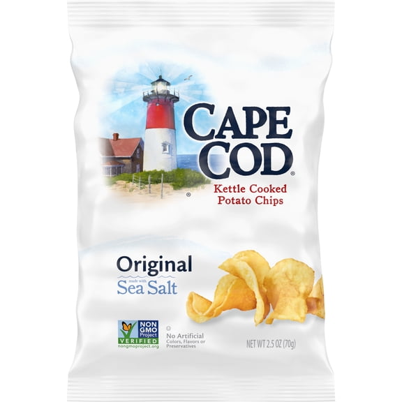 Cape Cod Potato Chips, Original Kettle Chips, 2.5 oz