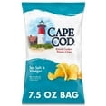 Cape Cod Potato Chips Sea Salt and Vinegar Kettle Chips 7.5 oz (Pack of 4)