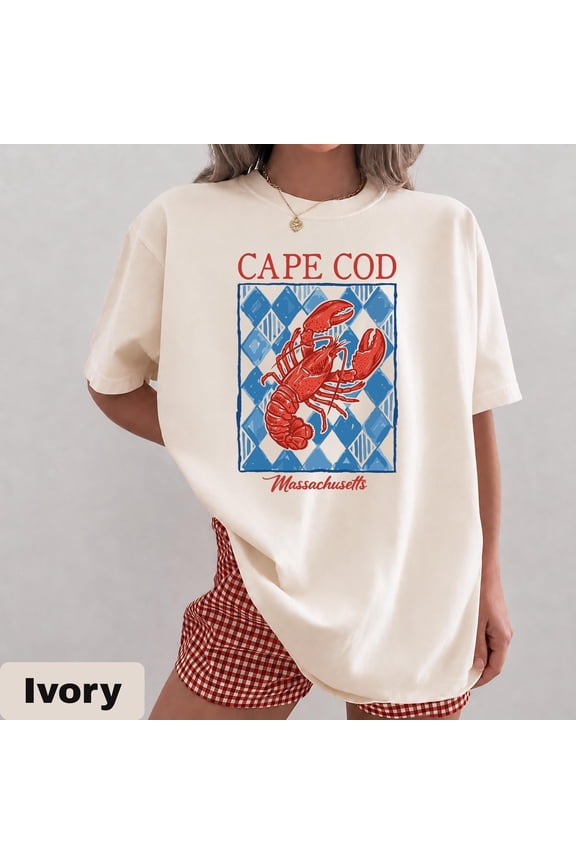 Cape Cod Shirt, Lobster Sweatshirt, Massachusetts Hoodie, T-shirt, Coastal New England Tee, Nautical Vacation Gift