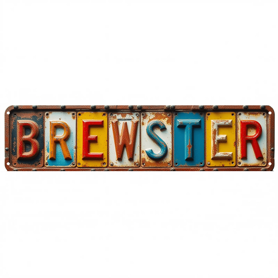 Cape Cod Street Tin Sign 16*4 Inch “BREWSTER” Wall Art for Beach House ...