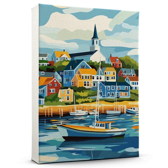 Cape Cod Travel Canvass, Massachusetts Canvass Wall Art, Cape Cod Canvas Decor Paintings, Massachusetts Pictures Canvas - 101AZ233