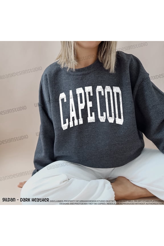 Cape Cod Varsity Style Massachusetts Travel Souvenir Gift Sweatshirt