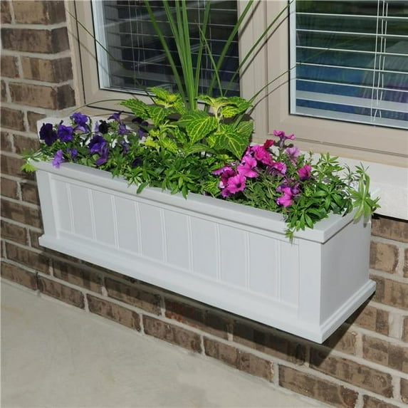 Cape Cod Window Box 3FT White