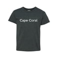 thumbnail image 1 of Cape Coral Unisex Youth Kids T-Shirt Tee Clothing Youth Small Dark Heather, 1 of 5