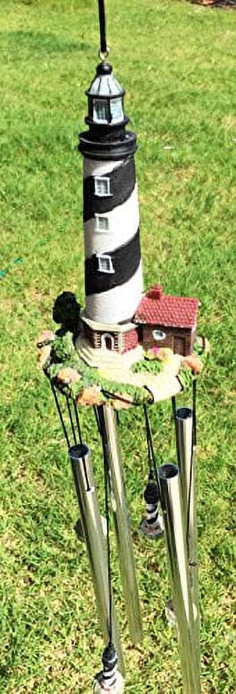 Cape Hatteras Lighthouse Nautical Beacon Resonant Relaxing Wind Chime Patio Garden Decor