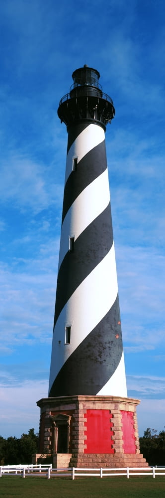 Cape Hatteras Lighthouse Outer Banks Buxton North Carolina USA Canvas Art - Panoramic Images (36 x 12)
