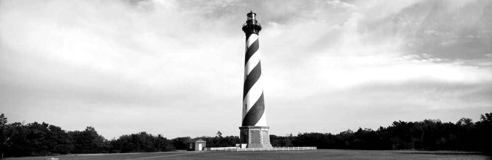 Cape Hatteras Lighthouse Outer Banks Buxton North Carolina USA Canvas Art - Panoramic Images (6 x 18)
