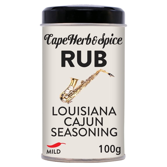 Cape Herb & Spice Rub Louisiana Cajun Seasoning 100g, Imported from Britain
