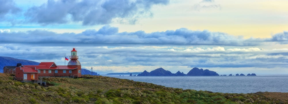 Cape Horn Lighthouse in Cape Horn Drake Passage Tierra del Fuego Chile Canvas Art - Panoramic Images (13 x 36)