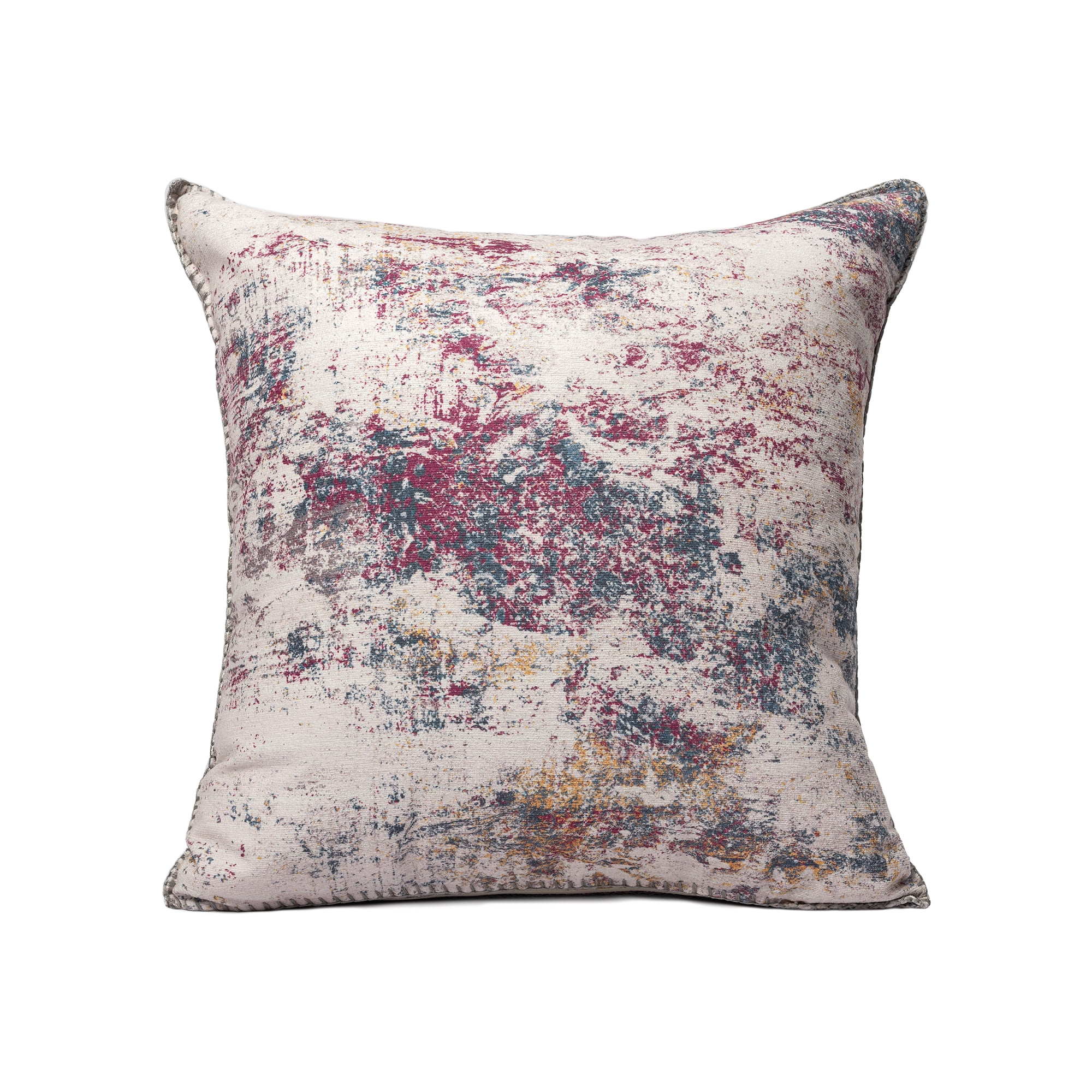 Cape Modern Abstract Indoor/Outdoor Throw Pillow, Magenta/Teal, 20" x 20", Count per Pack 1