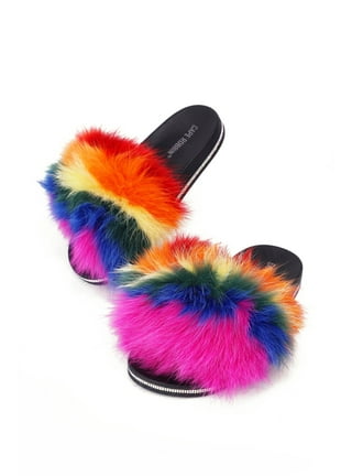 Cape robbin new arrivals faux fur slides