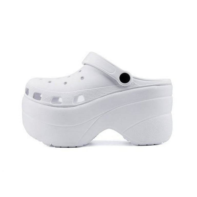 Cape Robbin Gardener White Platform Clogs Slippers Fashion Comfortable Shoes White 11