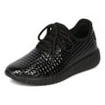 thumbnail image 1 of Cape Robbin Judo-1 Black Fashion Glitter Lace Up Athletic Fashion Sneakers (black, 5), 1 of 2