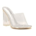 thumbnail image 1 of Cape Robbin Shoes Fusion Translucent Block High-Heel Mule Open Toe Sandal, 1 of 3
