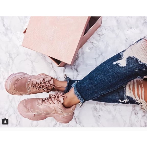 Cape Robbin Siren Blush Everyday Comfortable Diva Fashion Lace Up Sneakers (9)