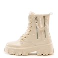 thumbnail image 1 of Cape Robbin TRENTON Lace-Up Chunky Platform Combat Booties OFF WHITE, 1 of 2