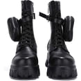 thumbnail image 1 of Cape Robbin Women's Monalisa Combat Boots BLK-8, 1 of 2