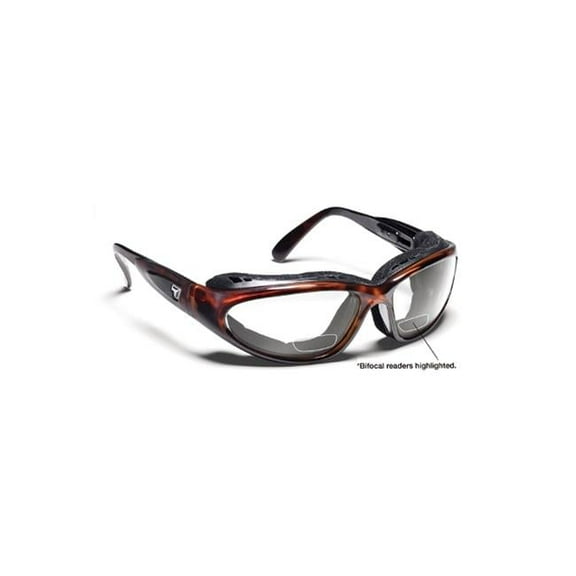 Cape Sharp View Clear Plus 2.50 Reader Sunglasses- Dark Tortoise - Small & Large
