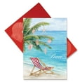 thumbnail image 1 of Coastal Seashells on Palm Tree 16 Holiday Boxed Greeting Cards and Envelopes, 1 of 1