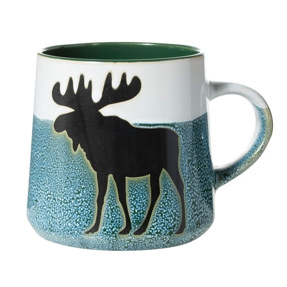 Cape Shore 16oz Stoneware Glazed Artisan Mug Moose