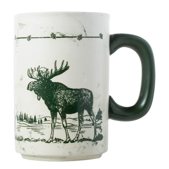 Cape Shore 18oz Heavy Stoneware Sema Pottery Mug, Multiple Styles Available Moose