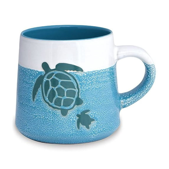 Cape Shore Artisan Coffee Tea Mug Cup, Turtle, Gifts for Birthday Christmas, 16 Oz