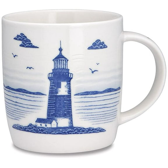 Cape Shore Atlantic Coffee Tea Mug Cup, Lighthouse Gifts for Birthday Christmas, 14 Oz